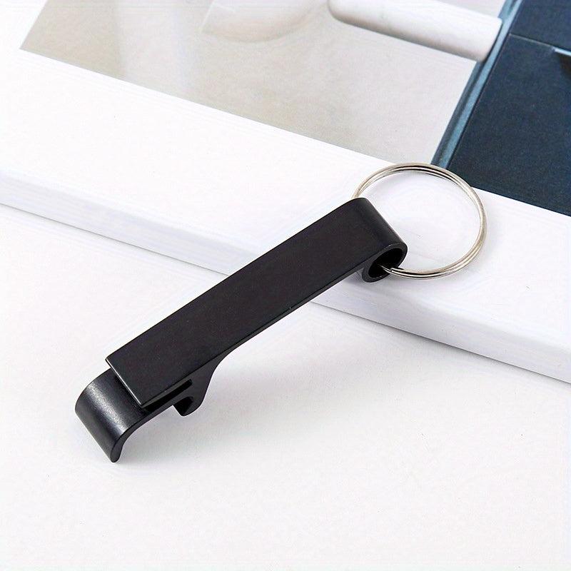 Ergonomic Keychain Beer Opener Aluminum Keyring Multicolored Accessories
