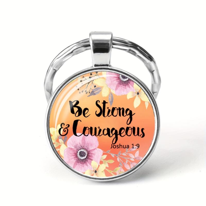 Bible Verse Keychain Metal Key Ring Purse Backpack Charm Gift