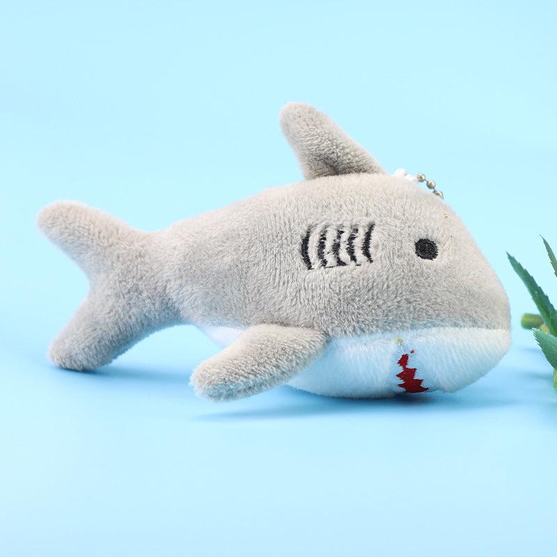Adorable Shark Plush Toy Key Chain Pendant Bag Decor