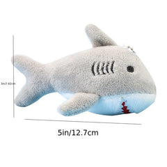 Adorable Shark Plush Toy Key Chain Pendant Bag Decor
