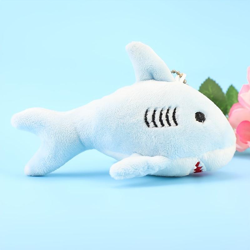 Adorable Shark Plush Toy Key Chain Pendant Bag Decor