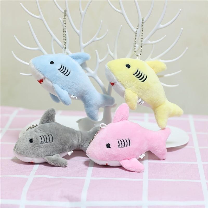 Adorable Shark Plush Toy Key Chain Pendant Bag Decor