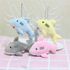 Adorable Shark Plush Toy Key Chain Pendant Bag Decor