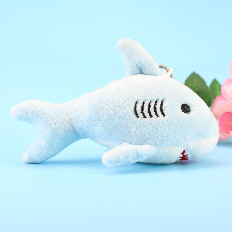 Adorable Shark Plush Toy Key Chain Pendant Bag Decor