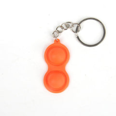 Silicone Fidget Toy Keychain Stress Relief Key Ring Purse Bag Car Key