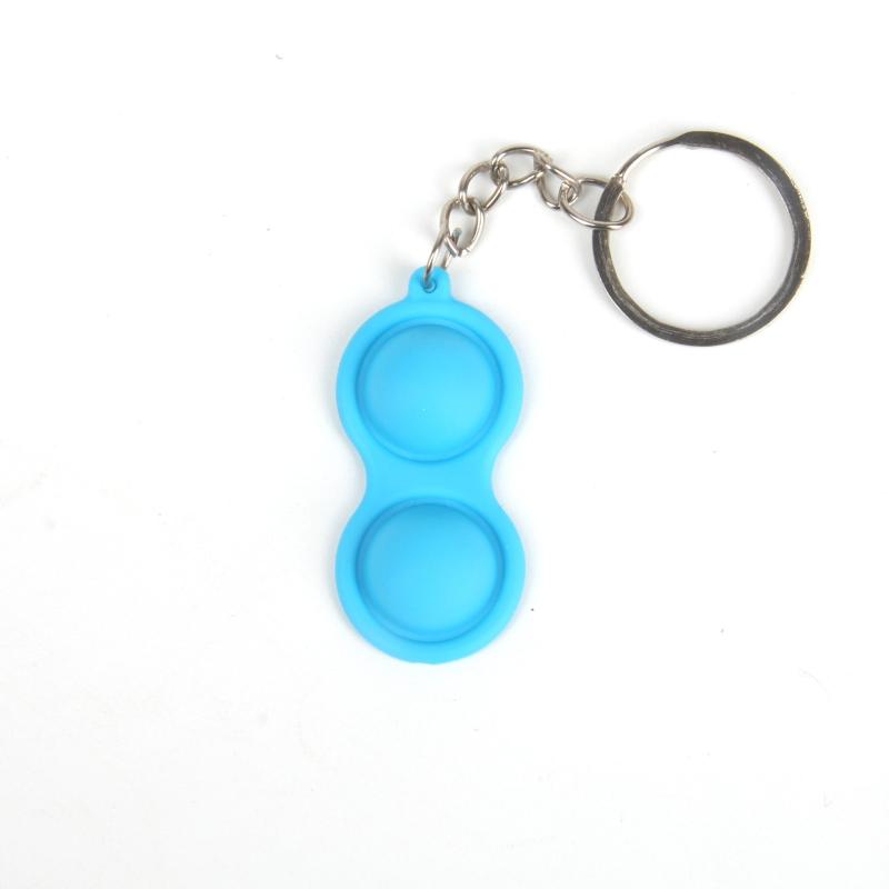 Silicone Fidget Toy Keychain Stress Relief Key Ring Purse Bag Car Key