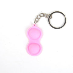 Silicone Fidget Toy Keychain Stress Relief Key Ring Purse Bag Car Key