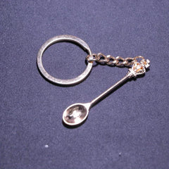 Snuff Spice Spoon Keychain Mini Teaspoon Pendant Keyring
