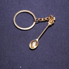 Snuff Spice Spoon Keychain Mini Teaspoon Pendant Keyring