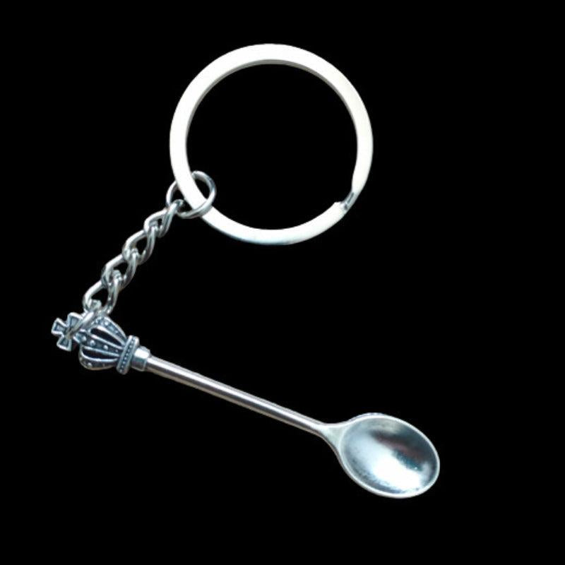 Snuff Spice Spoon Keychain Mini Teaspoon Pendant Keyring