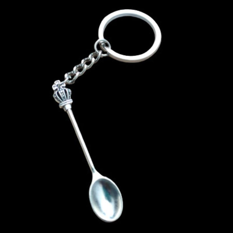 Snuff Spice Spoon Keychain Mini Teaspoon Pendant Keyring