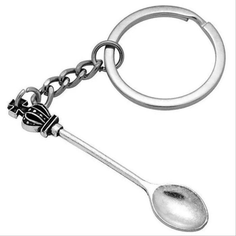 Snuff Spice Spoon Keychain Mini Teaspoon Pendant Keyring