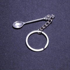 Snuff Spice Spoon Keychain Mini Teaspoon Pendant Keyring