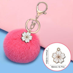 Fur Ball Keychain Bag Charm Keyring