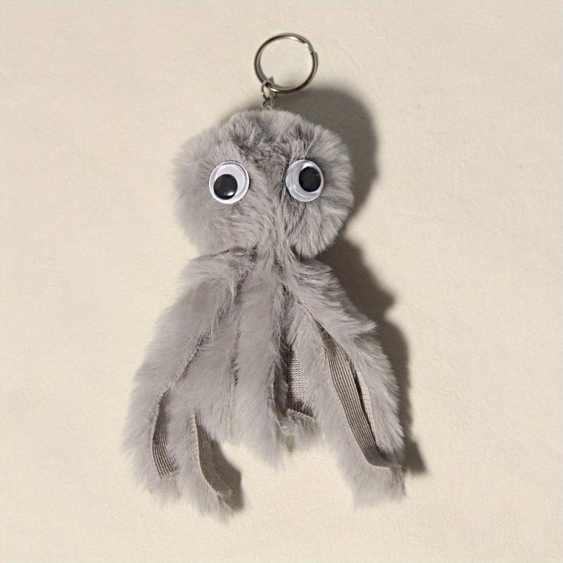 Octopus Rex Rabbit Silver Keychain Funny Animal Ornament