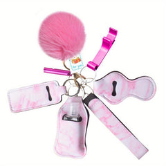 8-Piece Set Women's Self Defense Keychain & Whistle Gift Set
