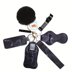 8-Piece Set Women's Self Defense Keychain & Whistle Gift Set