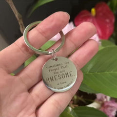 Awesome Reminder Keychain for Women - Inspirational Key Chains for Couples