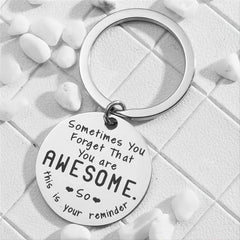 Awesome Reminder Keychain for Women - Inspirational Key Chains for Couples