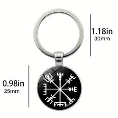 Vikings Valknut Retro Keychain Bag Car Charm Gift