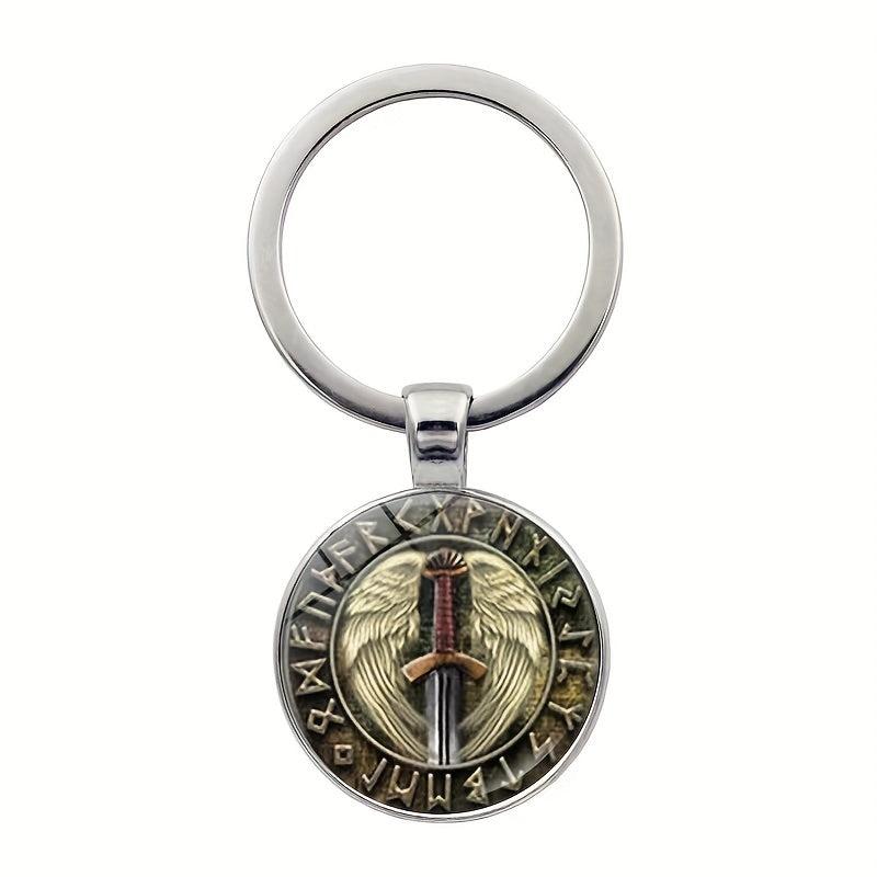 Vikings Valknut Retro Keychain Bag Car Charm Gift