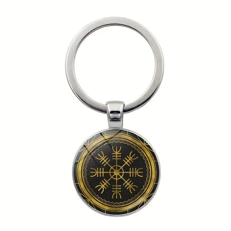 Vikings Valknut Retro Keychain Bag Car Charm Gift