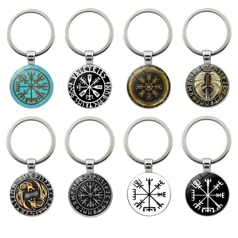 Vikings Valknut Retro Keychain Bag Car Charm Gift