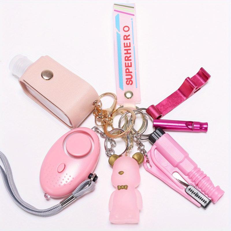 Safety Keychain Set: Alarm, Breaker, Opener
