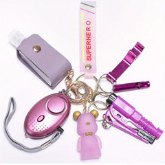 Safety Keychain Set: Alarm, Breaker, Opener