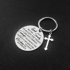 Letter Charm Keychain Metal Key Ring Bag Accessory Phone Car Pendant