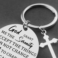 Letter Charm Keychain Metal Key Ring Bag Accessory Phone Car Pendant