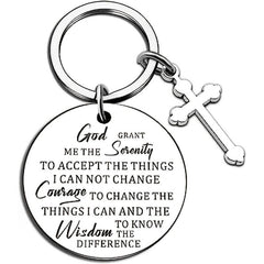 Letter Charm Keychain Metal Key Ring Bag Accessory Phone Car Pendant