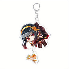 Anime Figure Charm Keychain Star Key Ring Car Pendant Phone Ornament