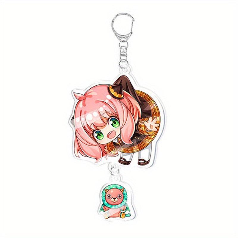 Anime Figure Charm Keychain Star Key Ring Car Pendant Phone Ornament