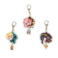 Anime Figure Charm Keychain Star Key Ring Car Pendant Phone Ornament