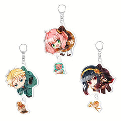 Anime Figure Charm Keychain Star Key Ring Car Pendant Phone Ornament