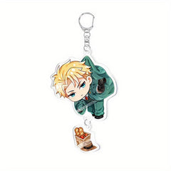 Anime Figure Charm Keychain Star Key Ring Car Pendant Phone Ornament
