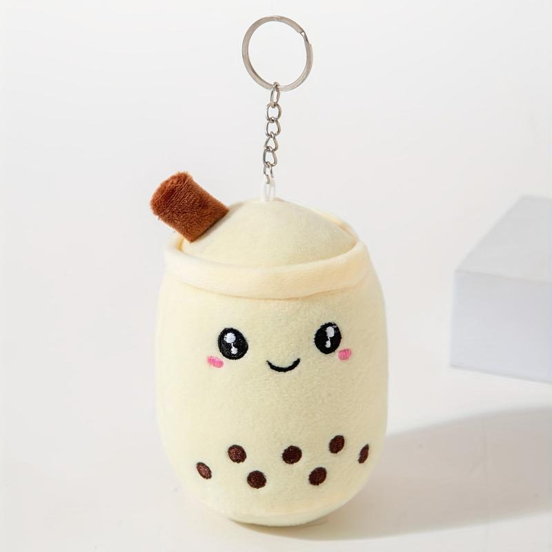Cartoon Bubble Milk Tea Keychain Toy Doll Pendant Purse Charm