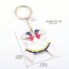 Anime Figure Charm Keychain Rhinestone Key Ring Bag Accessory