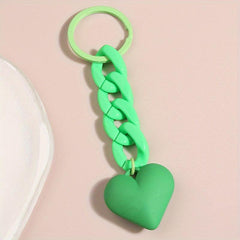 Heart & Chain Keychain Bag Accessory Car Phone Ornament