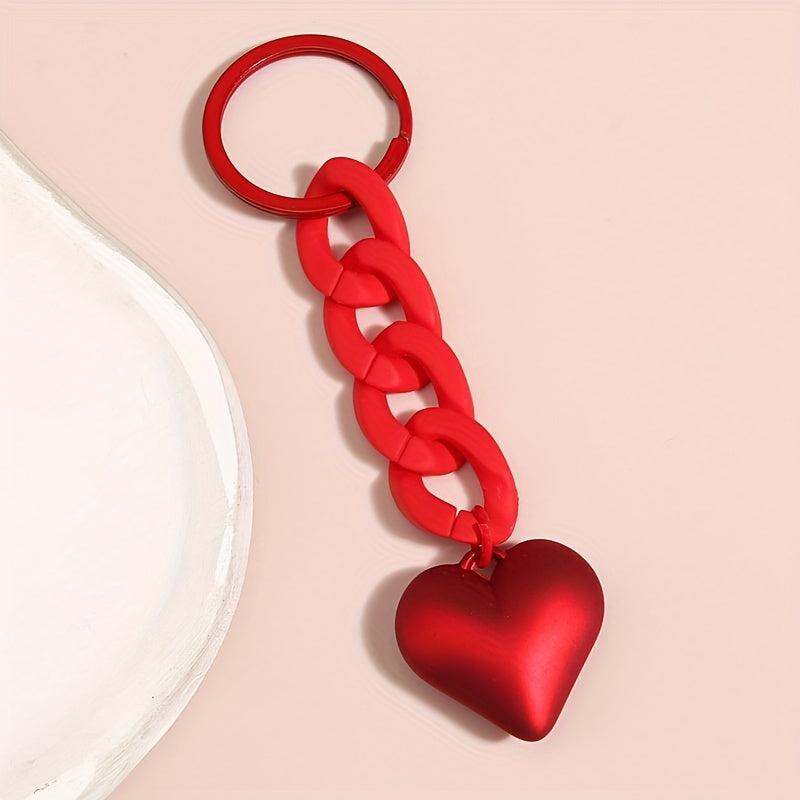 Heart & Chain Keychain Bag Accessory Car Phone Ornament