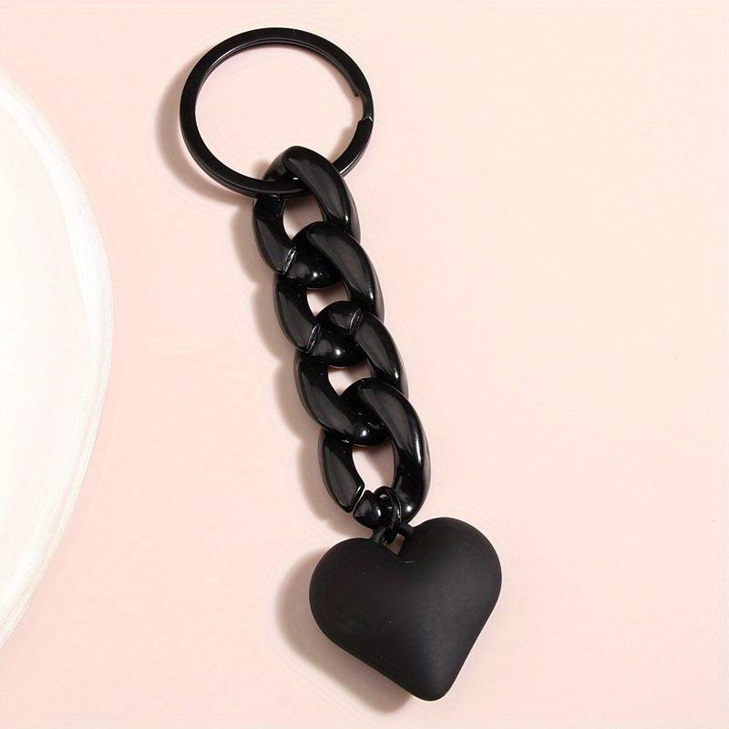 Heart & Chain Keychain Bag Accessory Car Phone Ornament