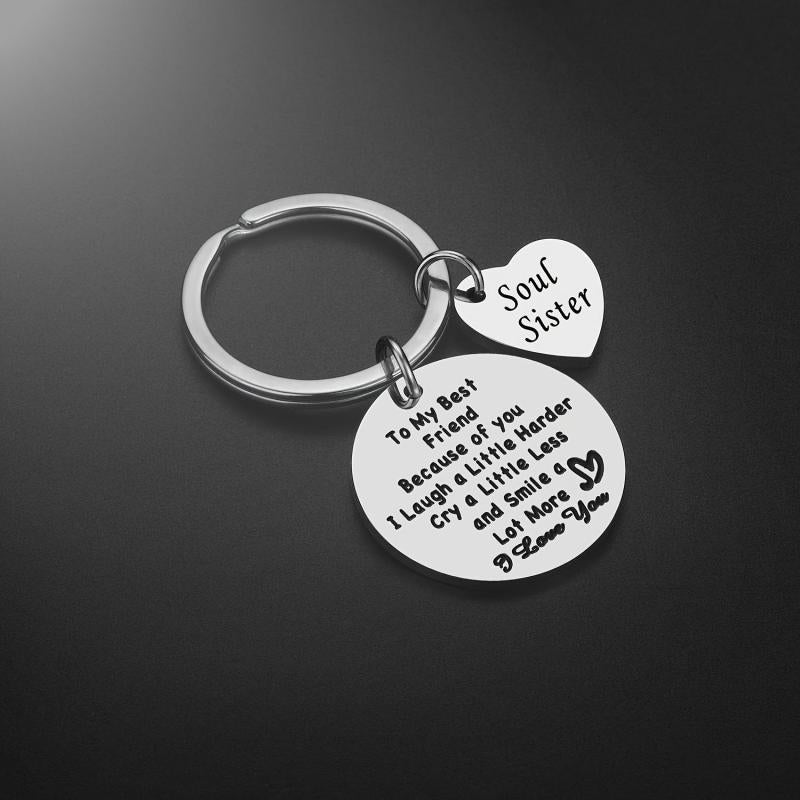 Soul Sister Keychain Friendship Keyring Thank You Gift