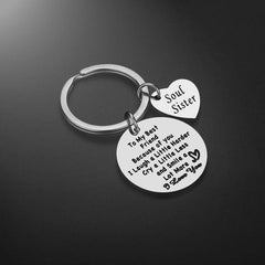Soul Sister Keychain Friendship Keyring Thank You Gift