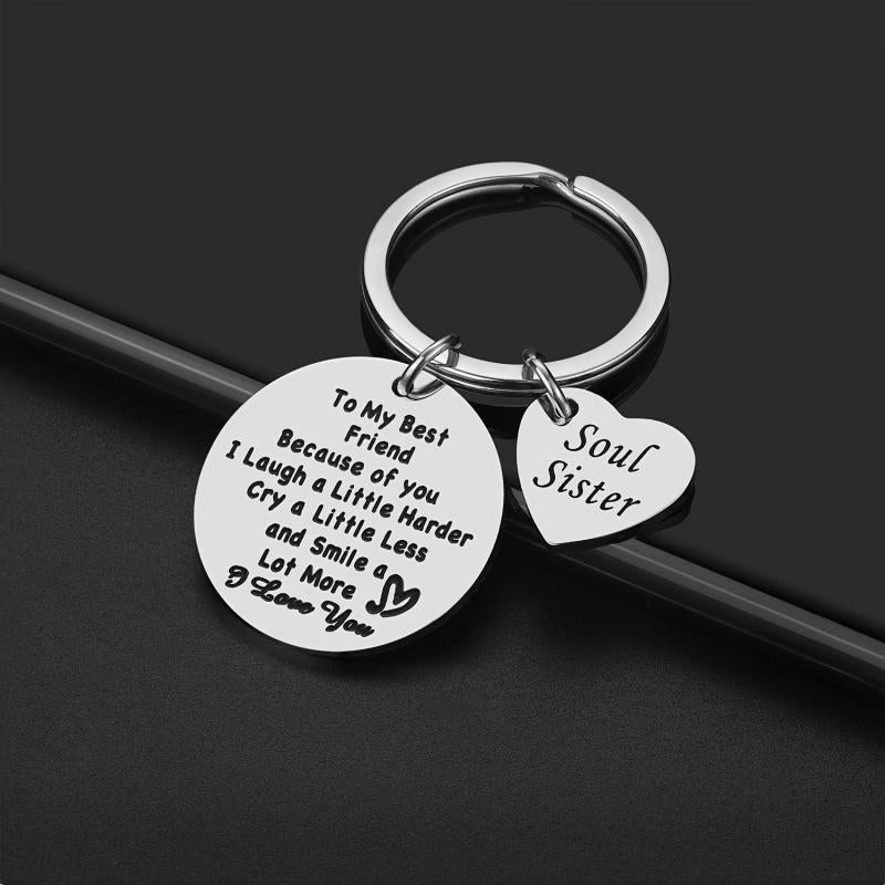 Soul Sister Keychain Friendship Keyring Thank You Gift