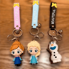 Princess Movie Keychain Girl Doll Keychain Car Pendant Gift