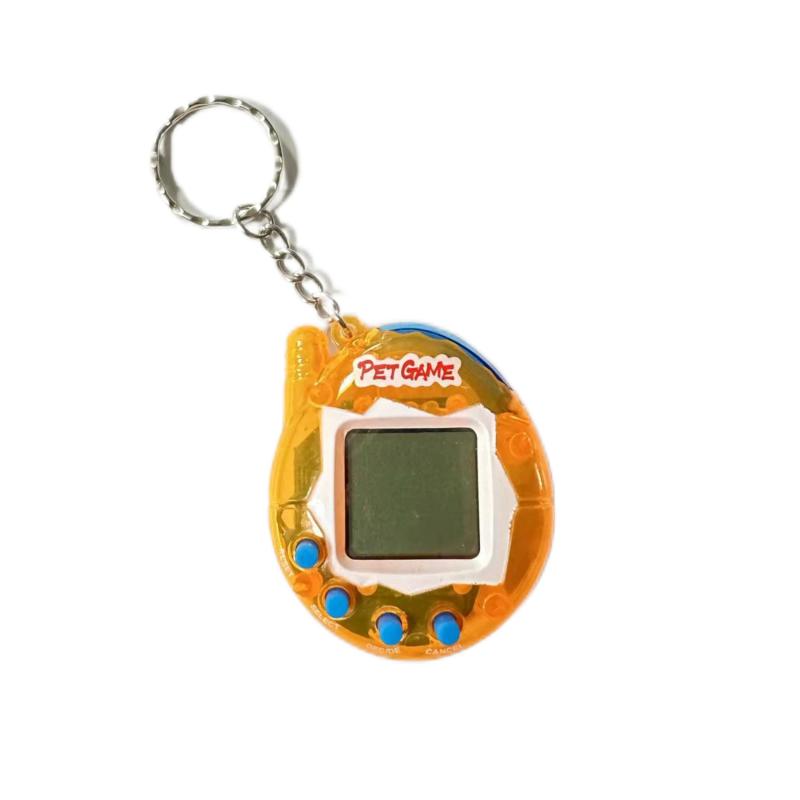 Virtual Pets Mini Game Console Pendant Keychain For Men