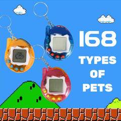 Virtual Pets Mini Game Console Pendant Keychain For Men