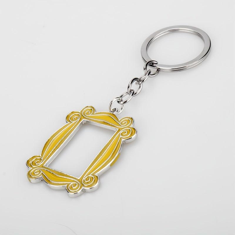 Yellow Door Frame Keychain Key Ring Accessory Gift For Friends