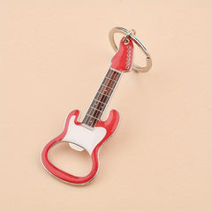 Guitar Keychain Bottle Opener Key Ring Car Key Chain Pendant